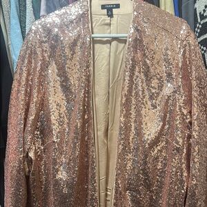 TORRID Sequin Women's Jacket - Rose Gold
